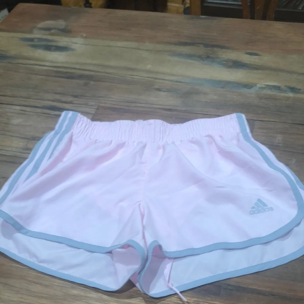 Pink Adidas running shorts - Picture 1 of 3